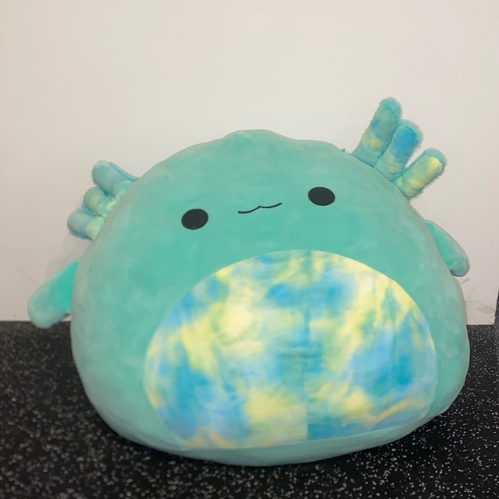 Teal blue axolotl squishmallow 24in rare